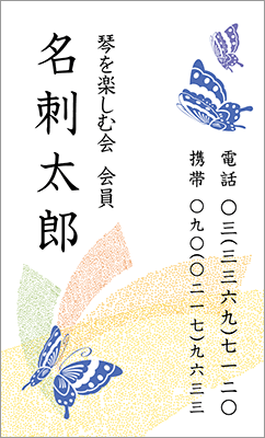 [al-0027]シニア名刺は、通常の名刺よりも文字を大きく拡大し、大変読みやすくデザインされた名刺です。どのような年齢層の方にも喜ばれますので、同窓会、趣味のグループや、会合に重宝いたします。シニア世代のプライベートを充実させる名刺！な名刺:デザイン名刺.net